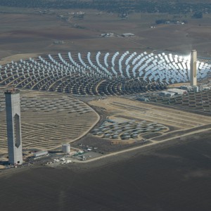 Andalousie, Sevilla, Olivares, centrale solaire.